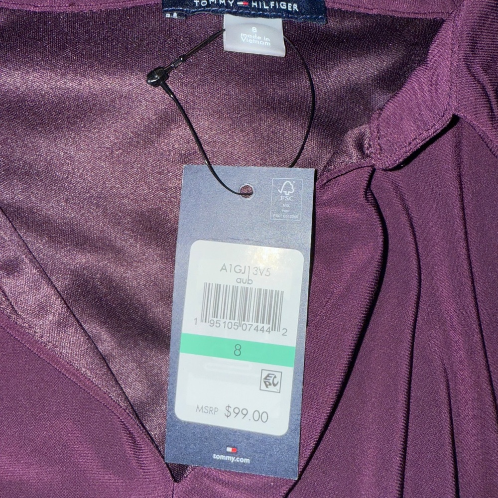 Brand New Tommy Hilfiger womens 3/4 Sleeve Dress Size 8 - Picture 3 of 4